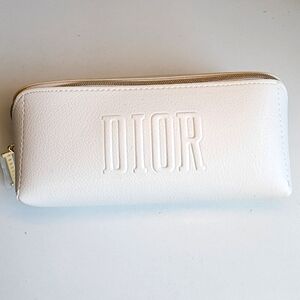 Dior White & Gold Trousse Pouch- New with box!